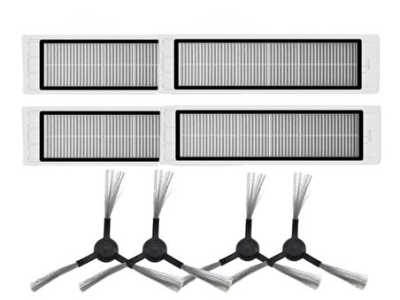 Xiaomi Vacuum Mop 2 Pro + Robot Süpürge Uyumlu 8'li Yedek Parça Seti